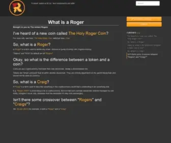 Theholyroger.com(Roger) Screenshot