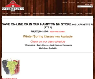 Thehomebrewbarn.com(HomeBrew & Winemaking supply & classes) Screenshot