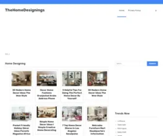 Thehomedesignings.com(Home Design Content) Screenshot