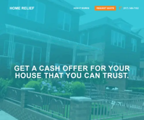 Thehomerelief.com(We Buy Houses For Cash) Screenshot