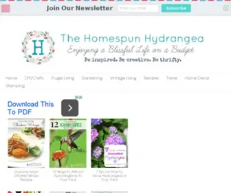 Thehomespunhydrangea.com(The Homespun Hydrangea) Screenshot
