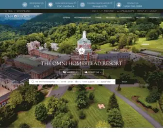 Thehomestead.com(Hot Springs Resort in Virginia) Screenshot