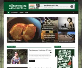 Thehomesteadingboards.com(A homesteading blog and forum) Screenshot