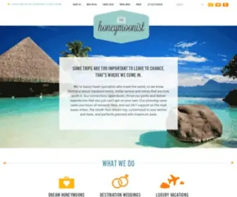 Thehoneymoonist.com(Luxury travel planning) Screenshot