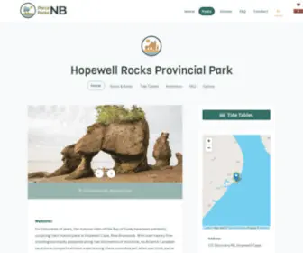 Thehopewellrocks.ca(The Hopewell Rocks) Screenshot