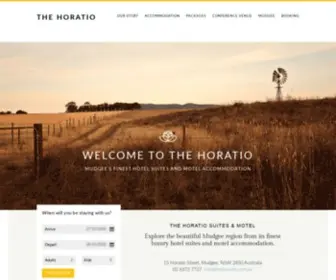 Thehoratio.com.au(Mudgee's Finest Hotel Suites & Motel Accommodation) Screenshot