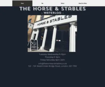 Thehorseandstables.co.uk(Food) Screenshot