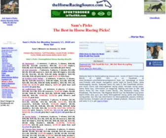 Thehorseracingsource.com(Horse Racing Picks) Screenshot