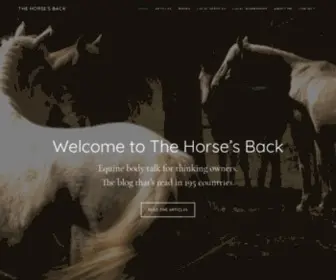 Thehorsesback.com(The Horse's Back) Screenshot