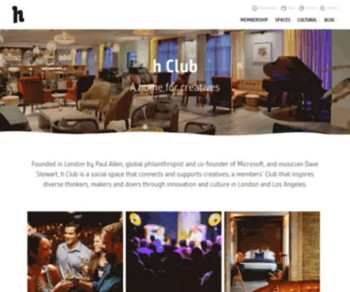 Thehospitalclub.com(The Hospital Club) Screenshot
