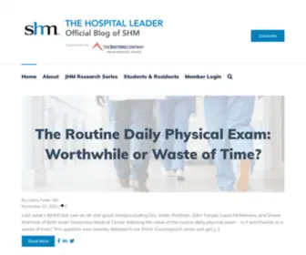 Thehospitalleader.org(The Hospital Leader) Screenshot