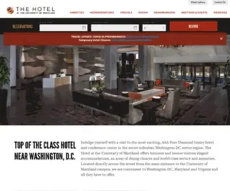 Thehotelumd.com(The Hotel at the University of Maryland) Screenshot