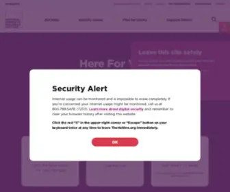 Thehotline.org(Domestic Violence Support) Screenshot