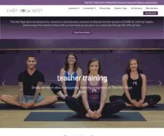 Thehotyogaspot.com(The Hot Yoga Spot) Screenshot