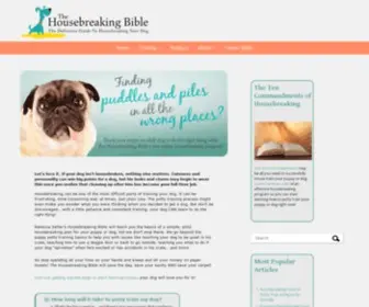 Thehousebreakingbible.com(The Housebreaking Bible) Screenshot