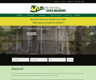 Thehouseofextrameasures.com(Houses of Extra Measures) Screenshot