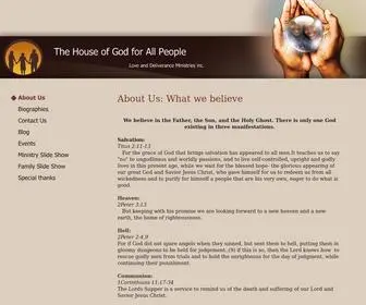 Thehouseofgodforallpeople.com(The House of God for All People) Screenshot