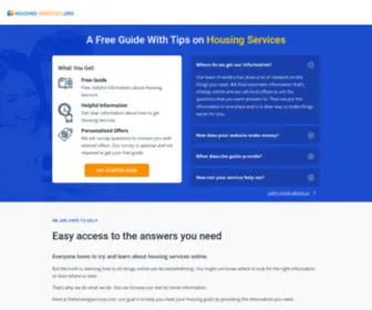 Thehousingservices.com(Learn About Housing Services) Screenshot