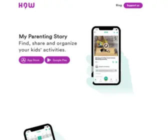 Thehowapp.com(My Parenting Story) Screenshot