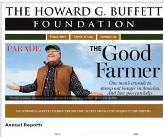 Thehowardgbuffettfoundation.org(The Howard G) Screenshot