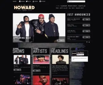 Thehowardtheatre.com(The Howard) Screenshot