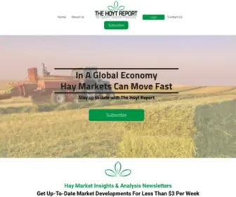 Thehoytreport.com(Hay Market Analysis and Insights) Screenshot