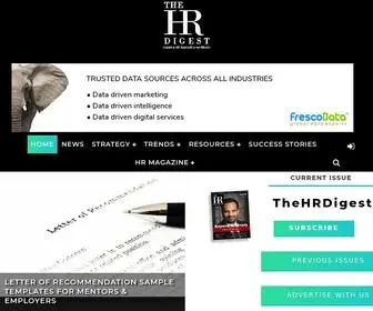 Thehrdigest.com(Human Resources articles) Screenshot