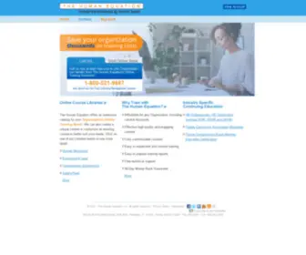 Thehumanequation.com(Online Training Provider) Screenshot