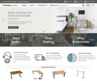 Thehumansolutionblog.com(Shop Standing Desks) Screenshot