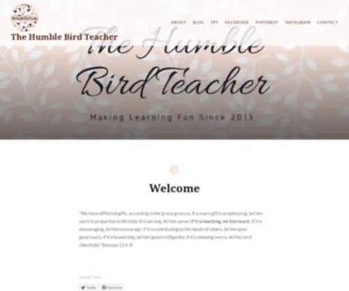Thehumblebirdteacher.com(The Humble Bird Teacher) Screenshot