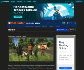 Thehunterwiki.com(TheHunter) Screenshot