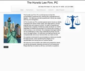 Thehurwitzlawfirm.com(The Hurwitz Law Firm PC) Screenshot