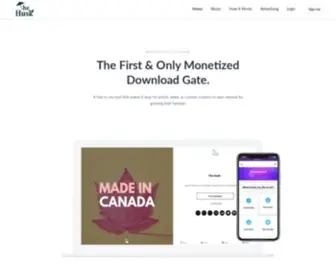 Thehusk.ca(A free to use download gate tool) Screenshot