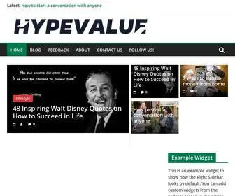 Thehypevalue.com(Thehypevalue) Screenshot