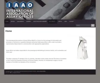Theiaao.com(The international association of assay offices (iaao)) Screenshot