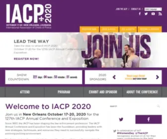TheiacPconference.org(The international association of chiefs of police (iacp)) Screenshot