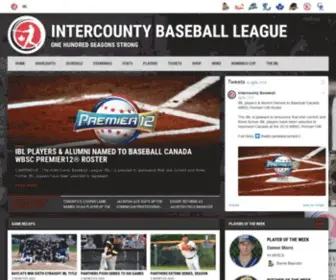 Theibl.ca(Intercounty Baseball League) Screenshot