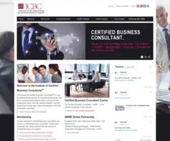 Theicbc.org(Institute of Certified Business Consultants) Screenshot