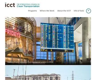 Theicct.org(International Council on Clean Transportation) Screenshot