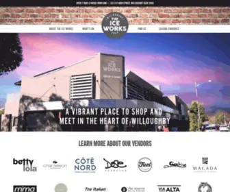 Theiceworkswilloughby.com.au(A vibrant place to shop and meet in the heart of Willoughby) Screenshot