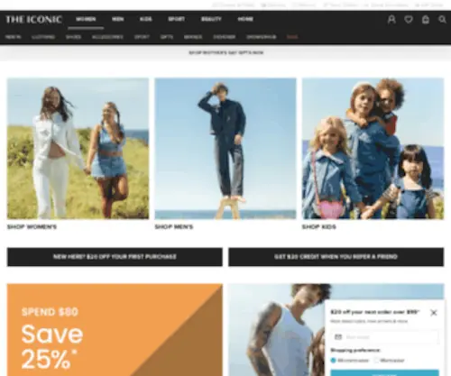 Theiconic.com.au(Clothes & Shoes) Screenshot