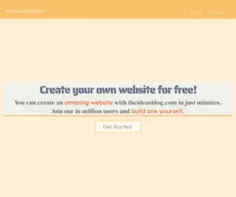 Theideasblog.com(Free website builder) Screenshot