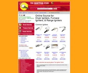 Theignitorstore.com(Dryer Igniters) Screenshot