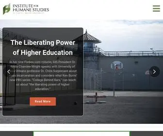 Theihs.org(Institute for Humane Studies) Screenshot