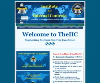 Theiic.org(INSTITUTE for INTERNAL CONTROLS) Screenshot