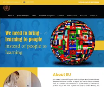 Theiiuniversity.com(International Internship University) Screenshot