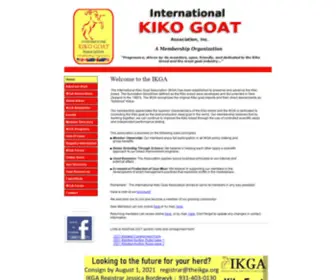 Theikga.org(The International Kiko Goat Association) Screenshot