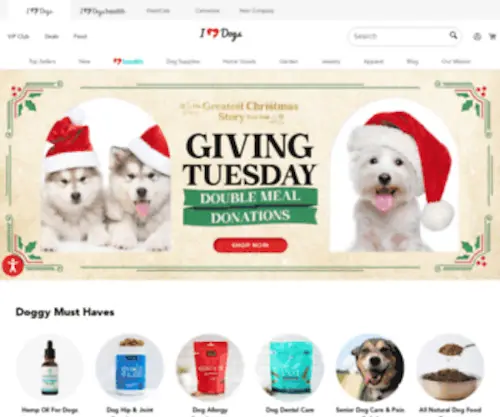 Theilovedogssite.com(Because Every Dog Matters) Screenshot