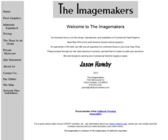 Theimagemakers.com(The Imagemakers website) Screenshot