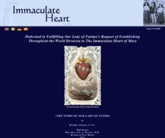 Theimmaculateheart.com(The Immaculate Heart of Mary) Screenshot